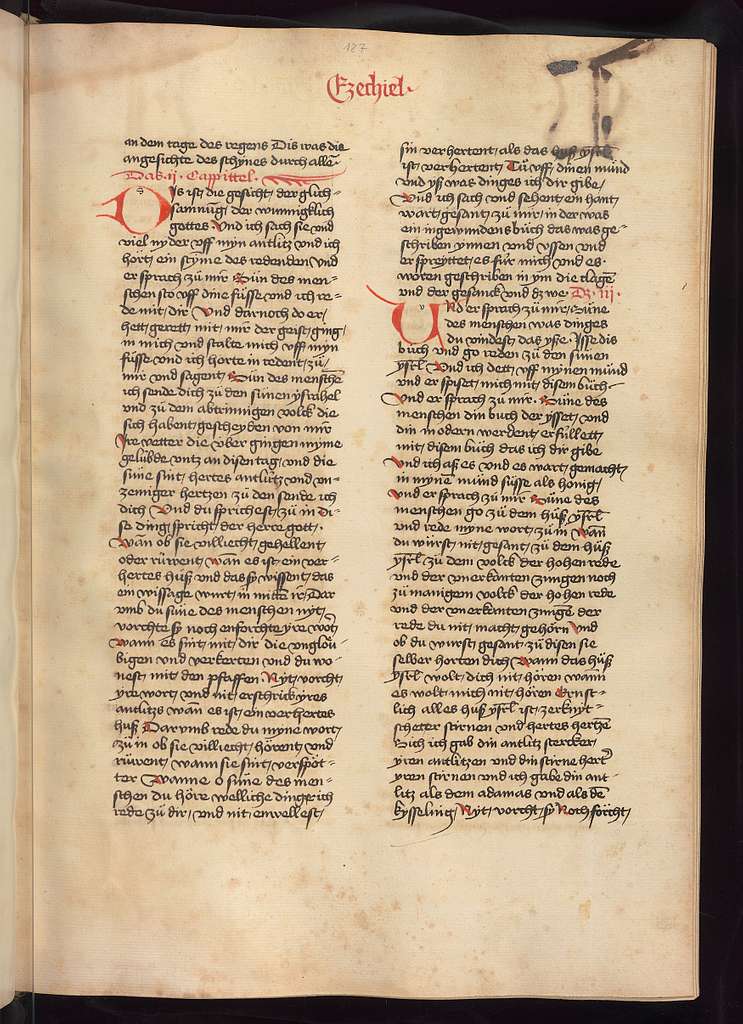 Basel, Universitätsbibliothek, AN II 36, f. 37v – Biblia germanica, 1st  part - PICRYL - Public Domain Media Search Engine Public Domain Search