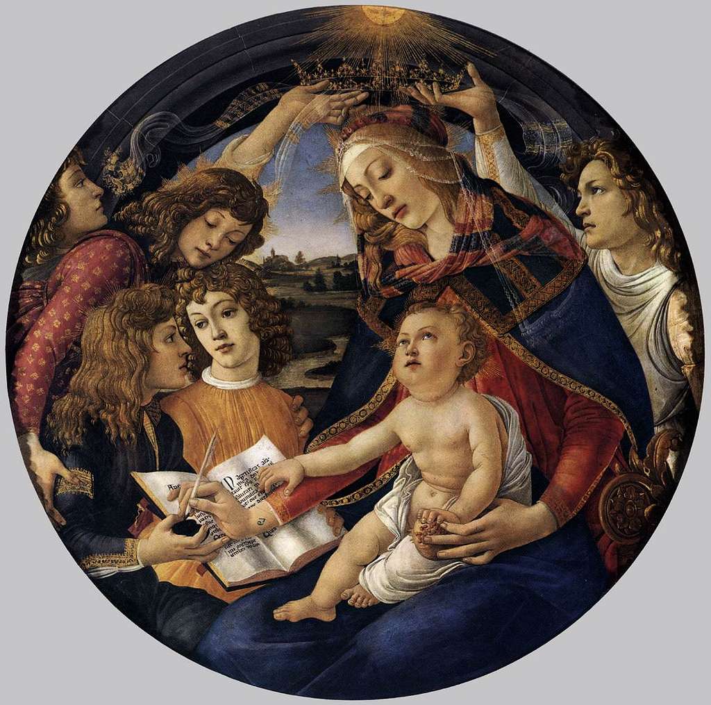 Sandro Botticelli - Madonna Of The Magnificat (Madonna Del Magnificat ...