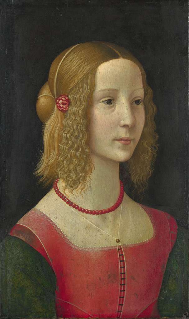 Ghirlandaio, Domenico workshop - Portrait of a girl - National Gallery ...