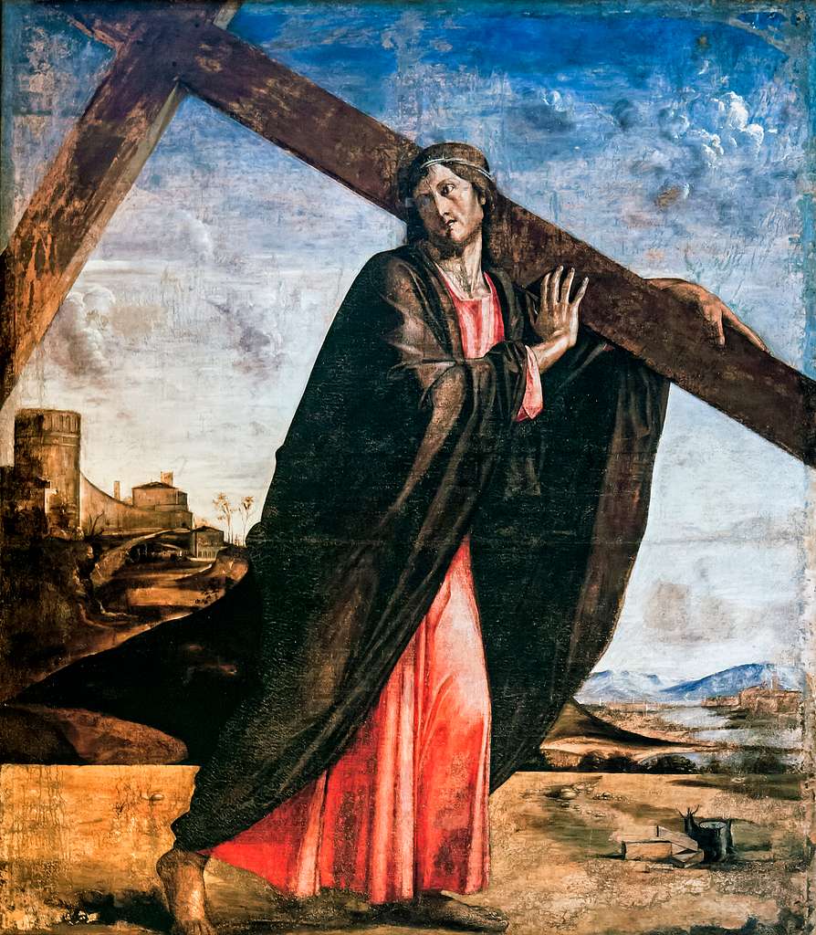 Interior of Santi Giovanni e Paolo (Venice) - Jesus Christ bearing the Cross  - PICRYL - Public Domain Media Search Engine Public Domain Search