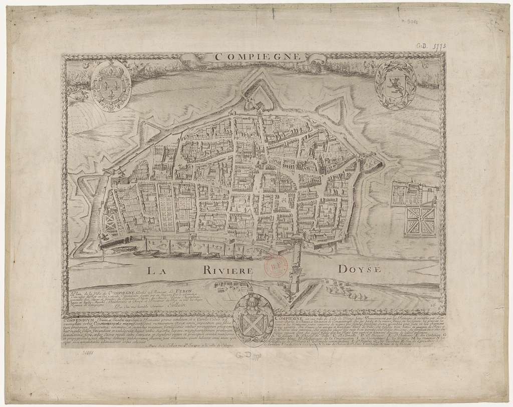 Plan de la ville de Compiègne... par... Jollain - btv1b84447158 ...