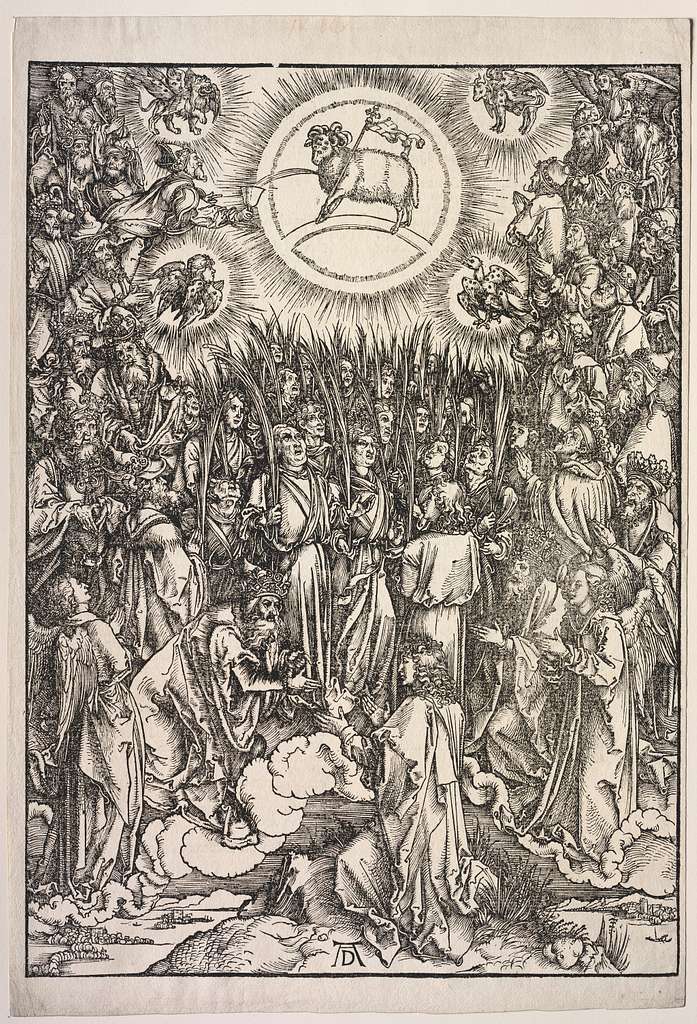 Albrecht Dürer - Revelation of St. John- The Adoration of the Lamb ...