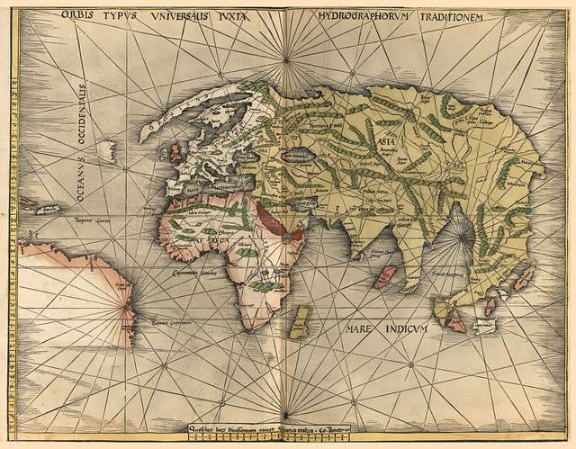 1513 Ptolemaic world map - PICRYL Public Domain Search