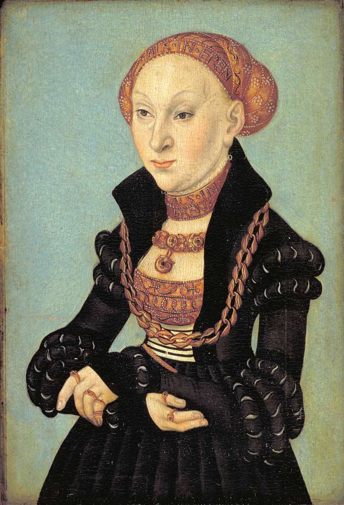 Lucas Cranach d.Ä. - Sibylle, Kurfürstin von Sachsen (Statens Museum ...