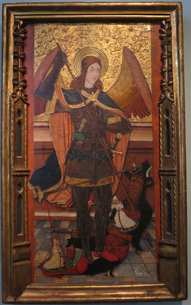 San Michele Arcangelo. 33 cm. Dipinto a mano - Articoli Religiosi Shemà
