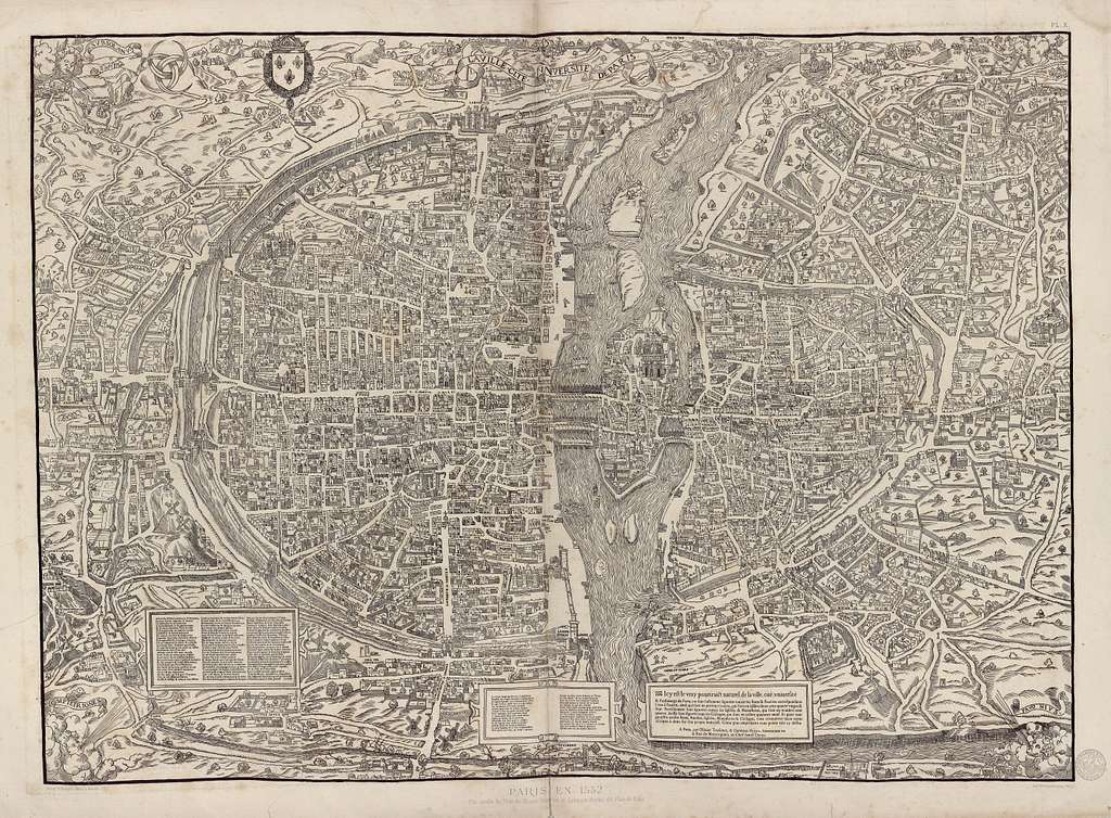 Atlas des anciens plans de Paris - Paris en 1552 - BHVP - PICRYL Public ...