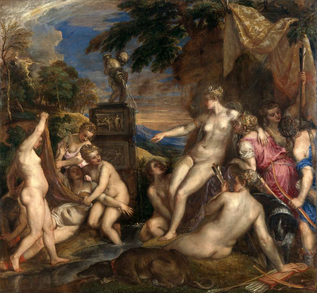 TitianDianaCallistoEdinburgh - A painting of a group of naked men - PICRYL  - Public Domain Media Search Engine Public Domain Image