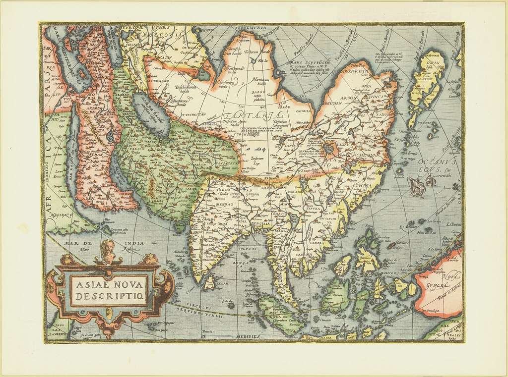 1570 Map Of Asia By Abraham Ortelius - Picryl - Public Domain Media 