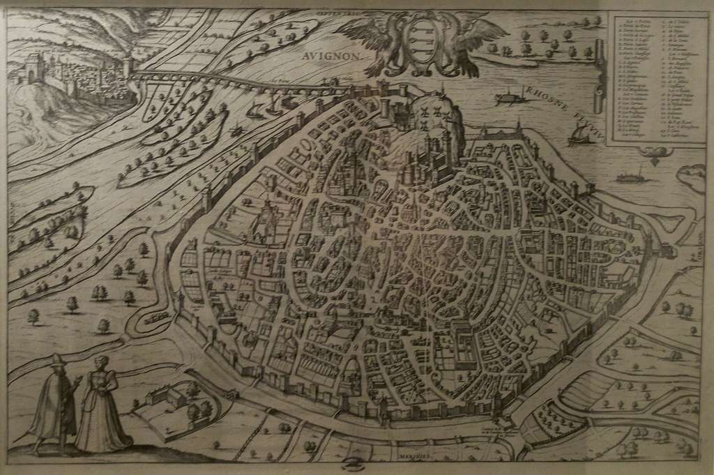 Avignon - Plan aux personnages (1572) - PICRYL Public Domain Search