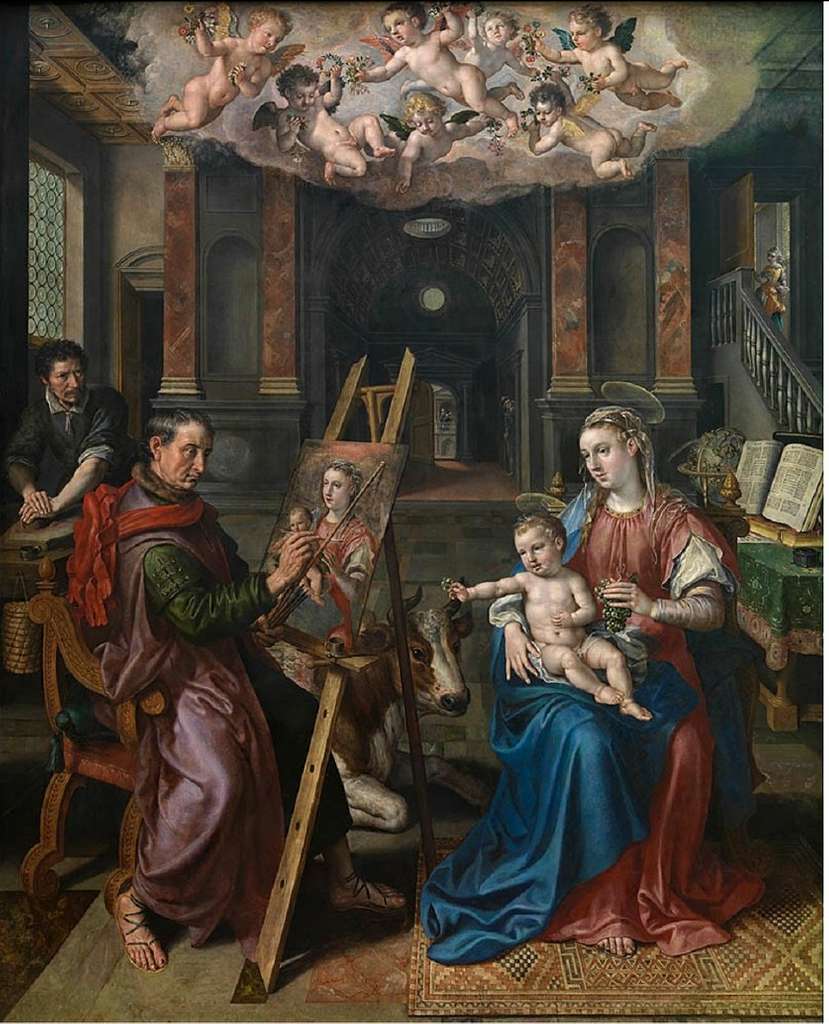 Maerten de Vos – St Luke Painting the Virgin Mary - PICRYL - Public ...