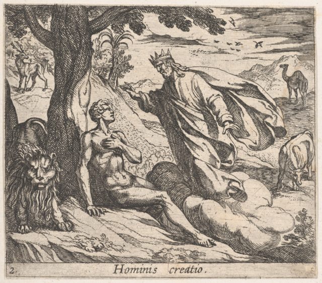 Plate 2: The Creation of Man (Hominis creatio), from Ovid's ...