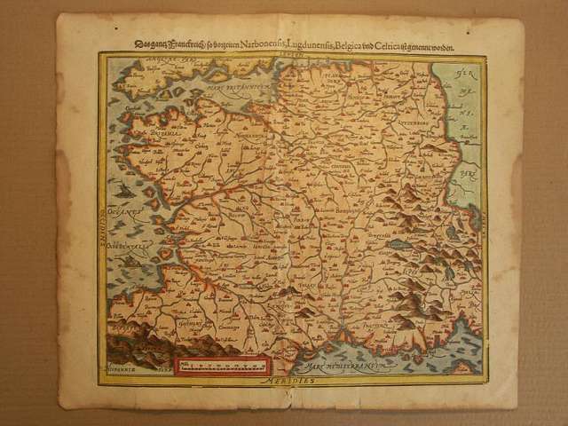 Map of France (1600) - Public domain vintage map - PICRYL - Public ...