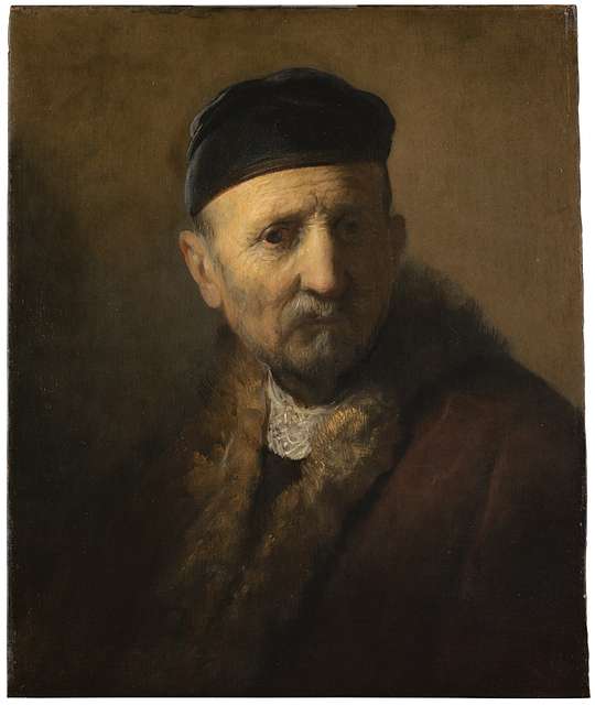 Rembrandt - Bust of a Bearded Old Man