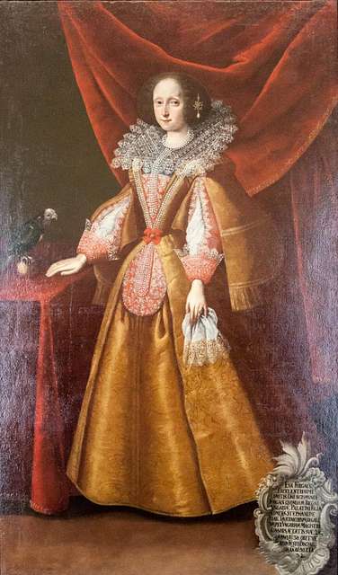 Attributed to Jacob Heinrich Elbfas, Katarina, 1584-1638, Princess of  Sweden, pfalzgrevinna of Zweibrücken, painting, portrait