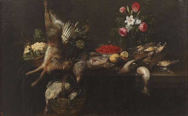 Still life with a viper and a bird's nest - Christoph Ludwig Agricola