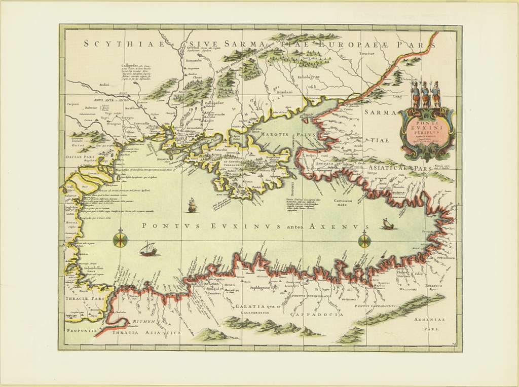 17th-century map of the Black Sea area by Nicolas Sanson - PICRYL ...