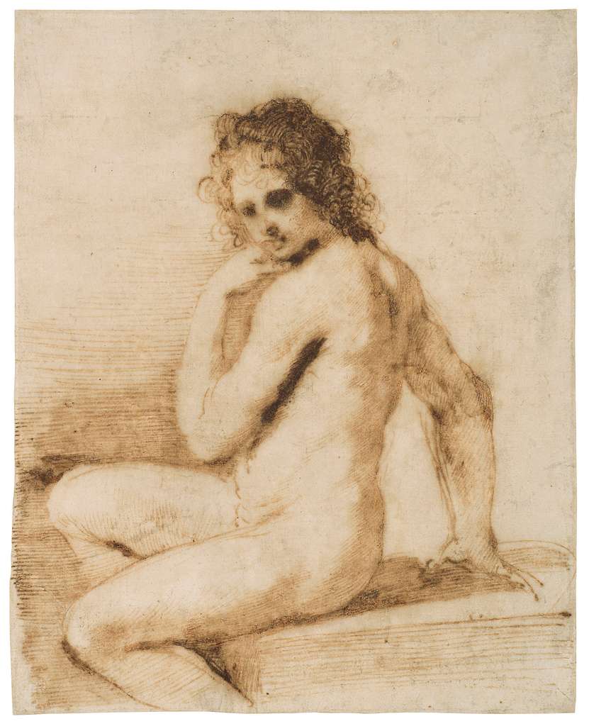 Giovanni Francesco Barbieri, called il Guercino - A seated female nude  (Bathsheba) - lot39 - PICRYL - Public Domain Media Search Engine Public  Domain Search