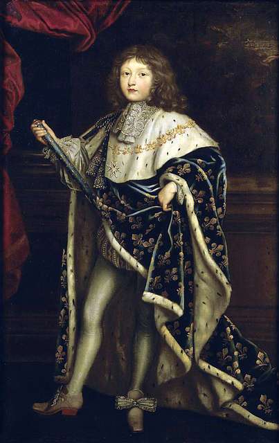 Portrait of Louis XIV, king of France free public domain image