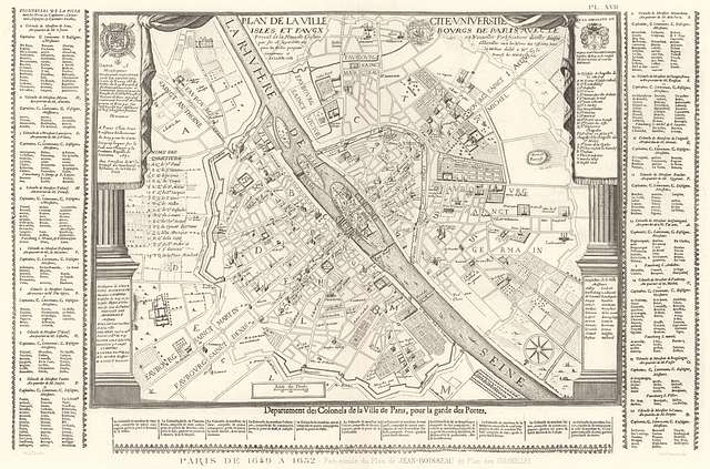 Atlas des anciens plans de Paris - Paris de 1649 à 1652 - David Rumsey ...