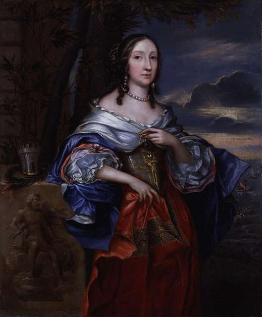 John Michael Wright  A posthumous portrait of Elizabeth, Countess