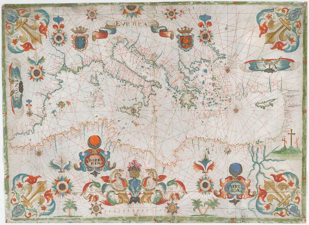 Historic Map of Mediterranean Sea Region - Sanson 1680 - Maps of the Past