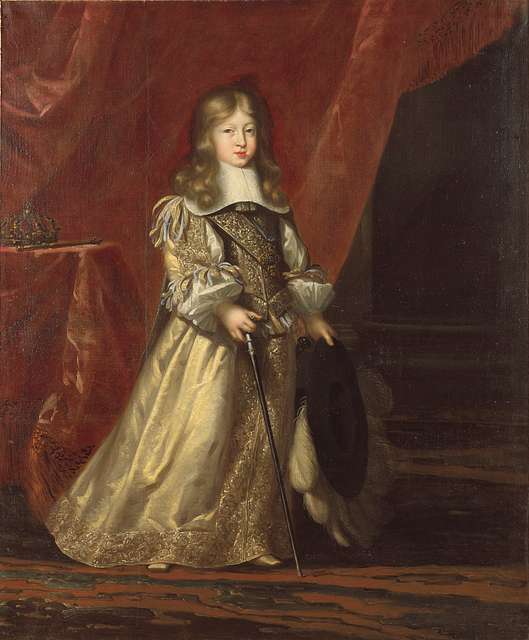 Testelin, attributed to - Louis XIV as a child in Coronation dress - PICRYL  - Public Domain Media Search Engine Public Domain Search