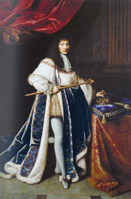 portrait of Louis xiv of France in his coronation garb, Stable Diffusion