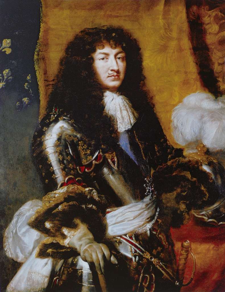 Portrait of Louis XIV, king of France free public domain image