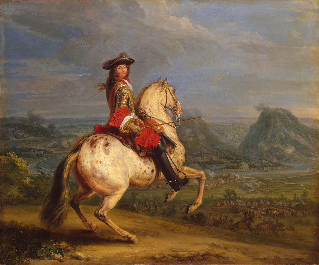 Equestrian portrait of Louis XIV, workshop of Réné-Antoine Houasse