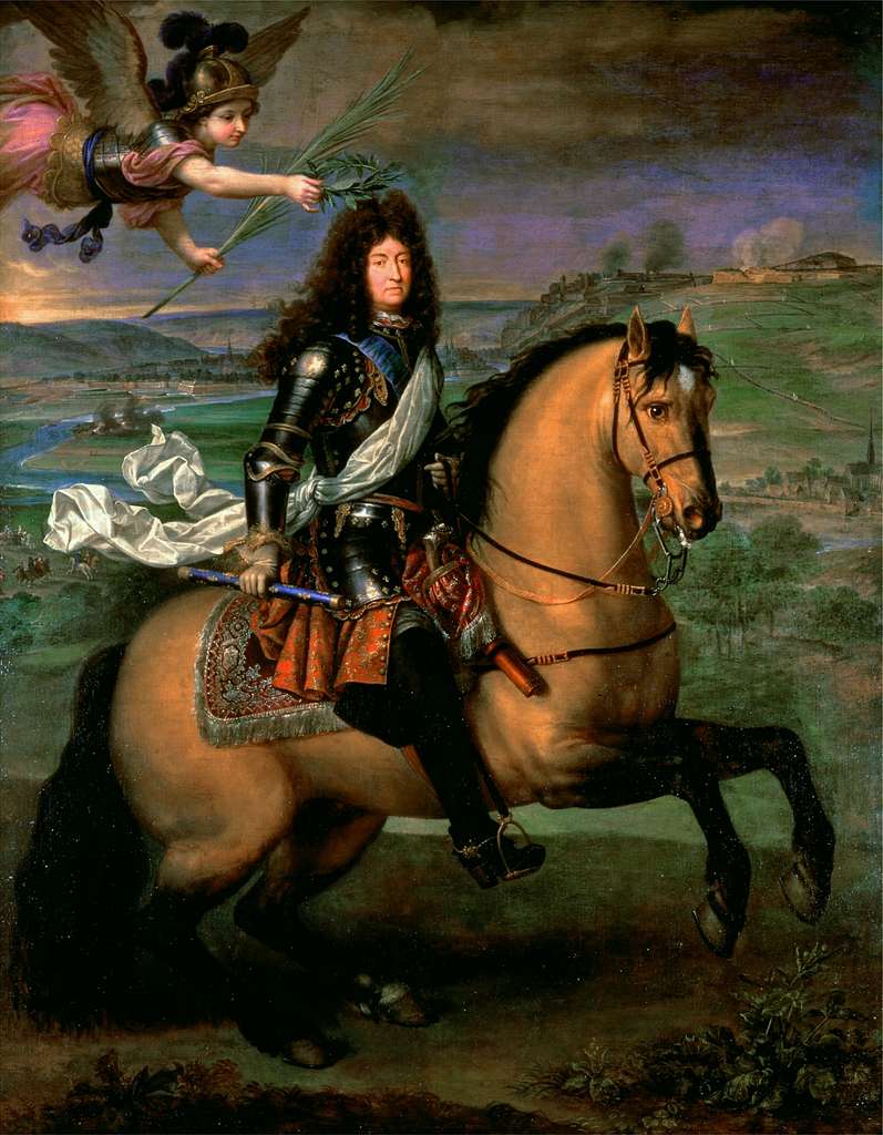 Equestrian Portrait of Louis XIV by Charles Le Brun Reproduction