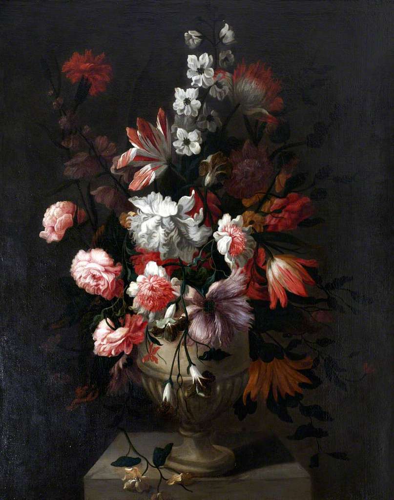 Jean Baptiste Monnoyer Style Of A Metal Vase Of Flowers National