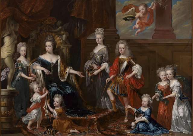 medieval royal family portrait