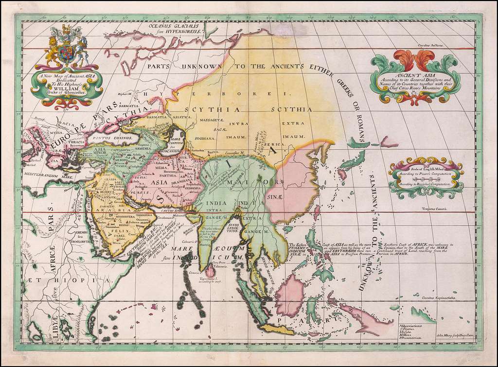 A New Map of Ancient Asia Dedicated to his Highess William Duke of ...