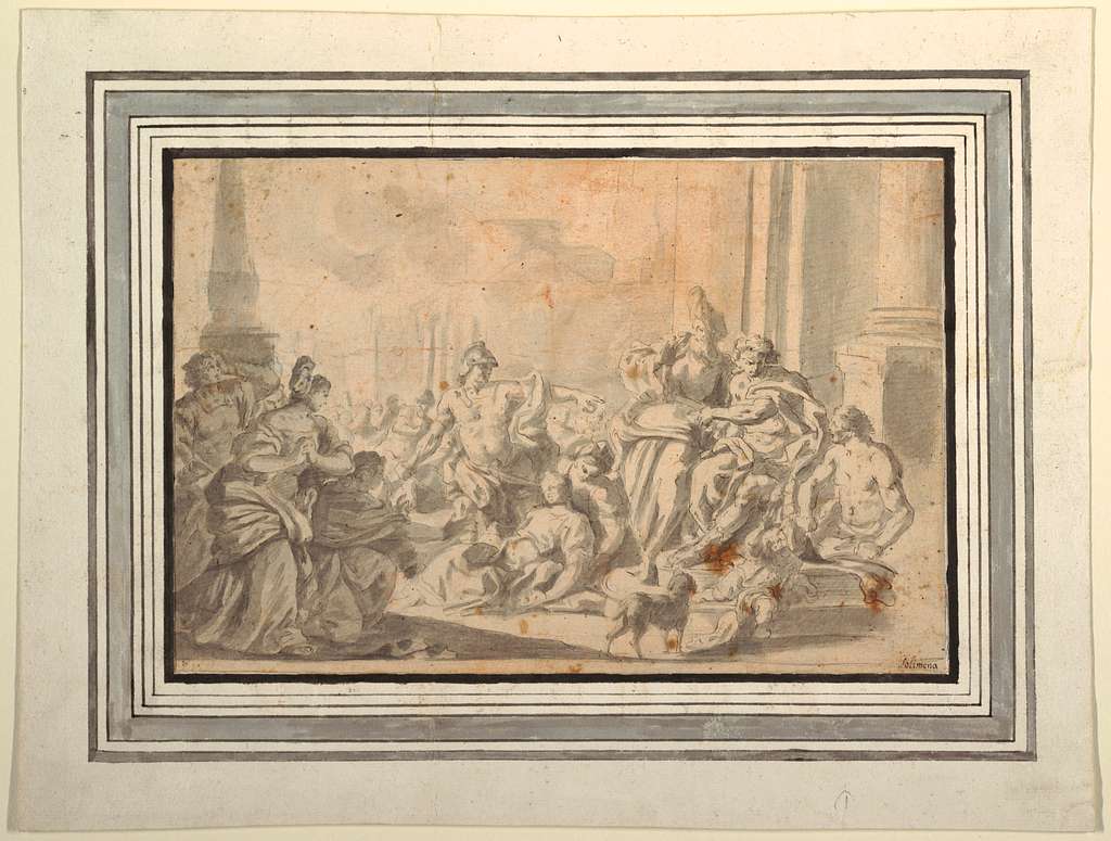 Drawing, The Death of Viginia, Daughter of Marcus Claudius, ca. 1700 ...