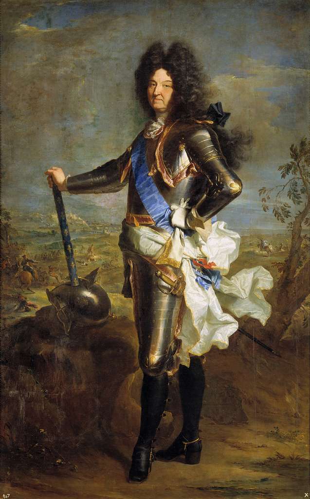 Allegorical glorification of Louis XIV king of France from 1643 until his  death in 1715 Stock Photo - Alamy