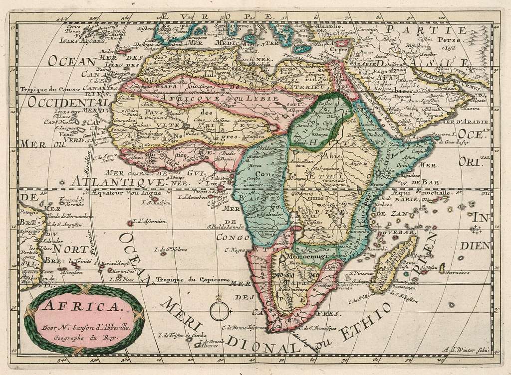 AMH-6673-KB Map of Africa and the Arabian peninsula - PICRYL Public ...