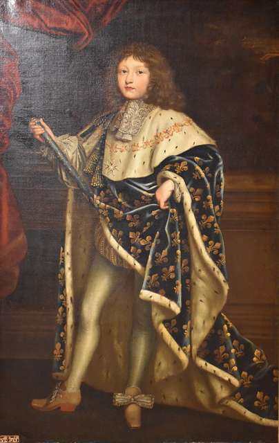 Portrait of Louis XIV in coronation costume, French school of the 18th cent  - Ref.91243