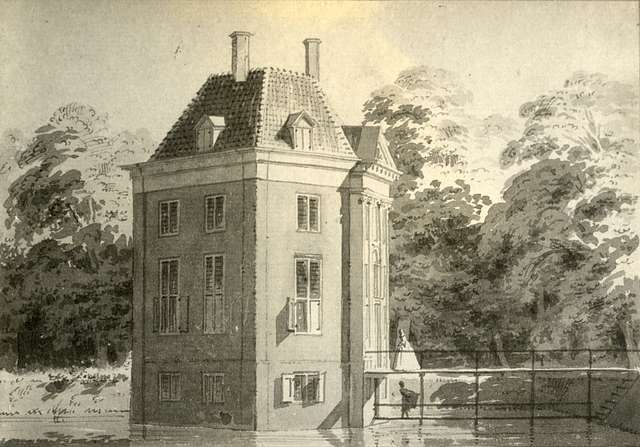 Hua Gezicht Op De Zij En Voorgevel Van Het Kasteel Drakestein Te