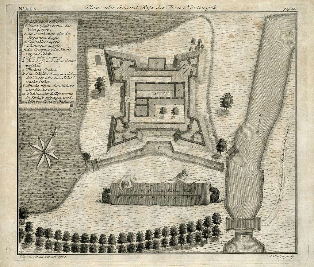 AMH-7040-KB Map of Fort Noordwijk - PICRYL - Public Domain Media Search ...