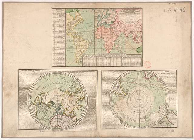 Carte des lieux où les différentes longueurs du pendule à secondes ont ...