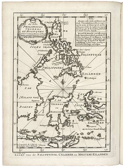 AMH-7929-KB Map of Celebes, the Moluccas and the Philippines - PICRYL ...