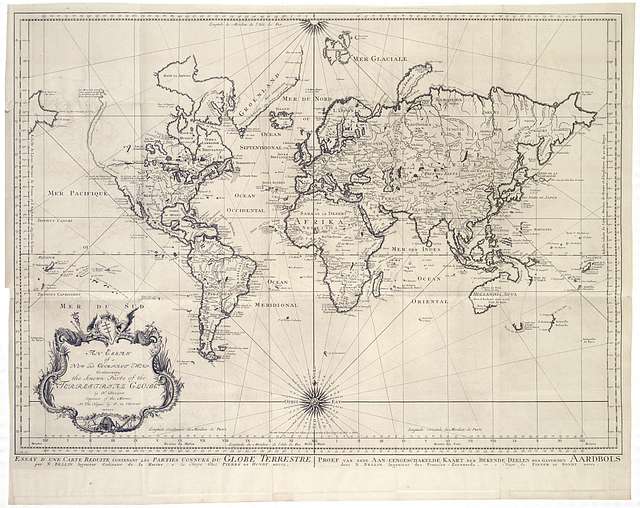 AMH-7876-KB Map of the world - Public domain old map - PICRYL - Public ...