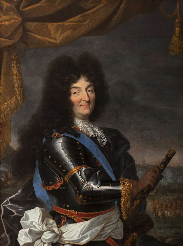 Full-length portrait of Louis XIV king of France and Navarre in armour with  the crown Framed Print by After Claude Lefebvre - Pixels