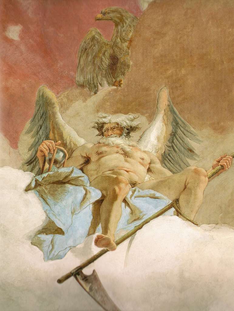 Tiepolo, Giovanni - Deckenfresko im Treppenhaus der Würzburger Residenz -  Detail Saturn - PICRYL - Public Domain Media Search Engine Public Domain  Search