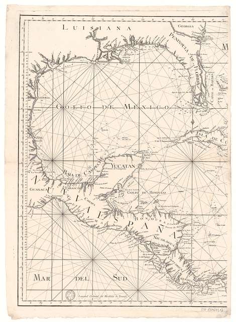 Mapa maritimo del golfo de Mexico e Islas de la America, para el uso de ...