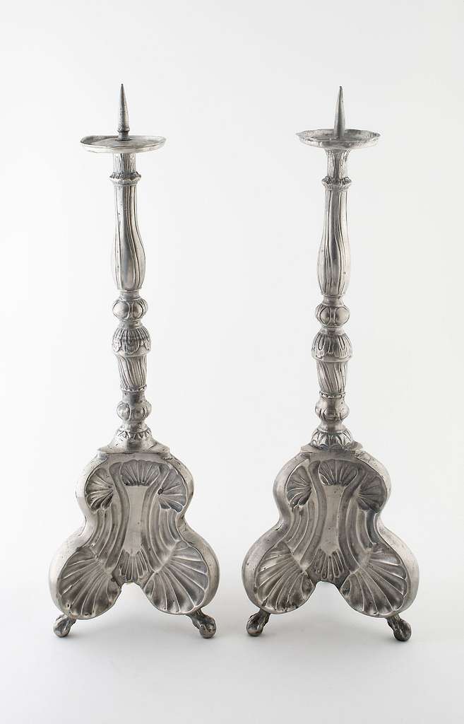 Pair of Altar Candlesticks, Germany - PICRYL - Public Domain Media