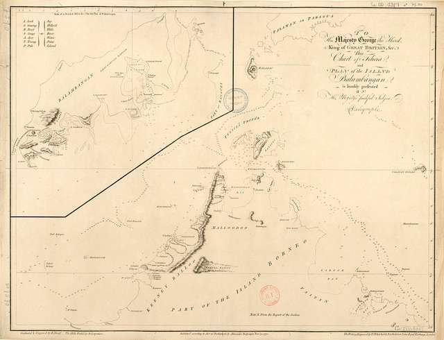 Chart of Felicia and plan of the island Balambangan - humbly presented ...