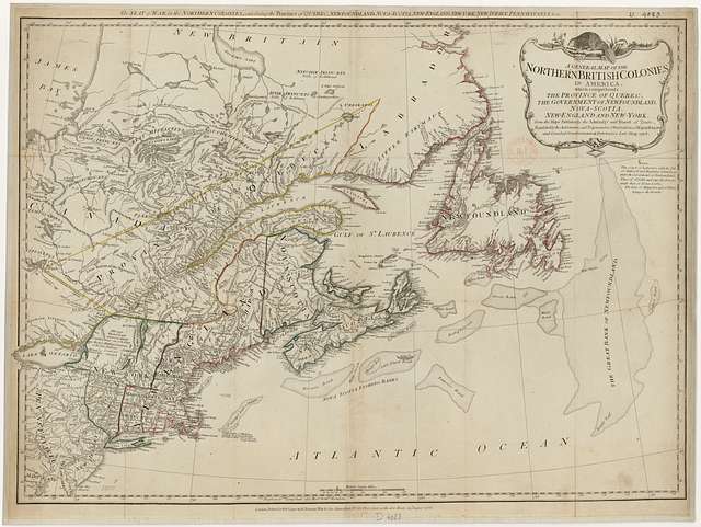 Amérique du Nord (Colonies anglaises de l'). - A general Map of the ...