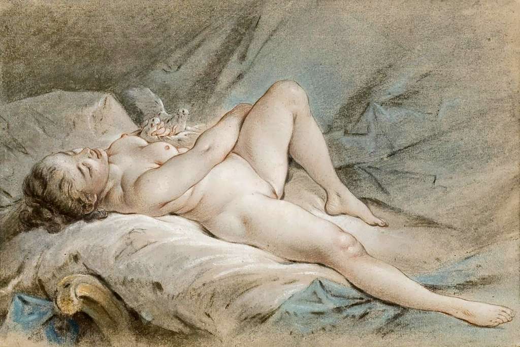 françois boucher vénus jouant avec deux colombes picryl public