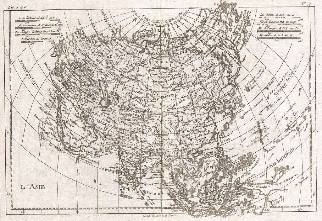 Карта 1780 года